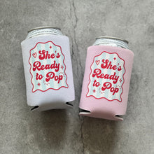 Load image into Gallery viewer, She’s Ready to Pop Baby Shower Can Coolers