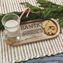 Load image into Gallery viewer, Custom Santa Milk & Cookies Tray