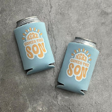 Load image into Gallery viewer, Here Comes the Son Baby Boy Shower Can Coolers