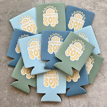 Load image into Gallery viewer, Here Comes the Son Baby Boy Shower Can Coolers