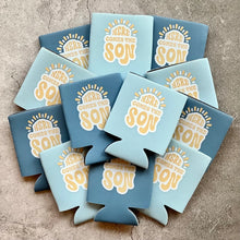 Load image into Gallery viewer, Here Comes the Son Baby Boy Shower Can Coolers