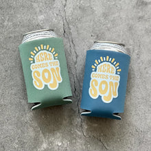 Load image into Gallery viewer, Here Comes the Son Baby Boy Shower Can Coolers