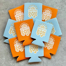 Load image into Gallery viewer, Here Comes the Son Baby Boy Shower Can Coolers