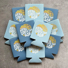 Load image into Gallery viewer, Here Comes the Son Baby Boy Shower Can Coolers