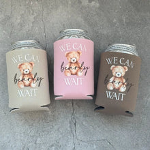 Load image into Gallery viewer, We Can Bearly Wait Baby Shower Can Coolers Teddy Bear Theme