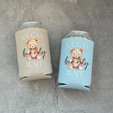 Load image into Gallery viewer, We Can Bearly Wait Baby Shower Can Coolers Teddy Bear Theme