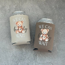 Load image into Gallery viewer, We Can Bearly Wait Baby Shower Can Coolers Teddy Bear Theme