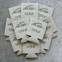 Load image into Gallery viewer, A Little Fisherman Is On the Way Baby Boy Shower Can Coolers