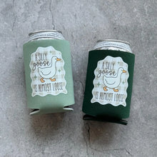Load image into Gallery viewer, A Silly Goose is Almost Loose Baby Shower Can Coolers