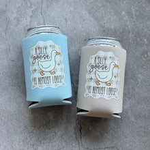 Load image into Gallery viewer, A Silly Goose is Almost Loose Baby Shower Can Coolers