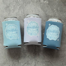 Load image into Gallery viewer, A Little Snowflake Is On The Way Baby Shower Can Coolers Winter Christmas December January