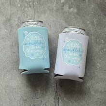 Load image into Gallery viewer, A Little Snowflake Is On The Way Baby Shower Can Coolers Winter Christmas December January