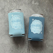 Load image into Gallery viewer, A Little Snowflake Is On The Way Baby Shower Can Coolers Winter Christmas December January