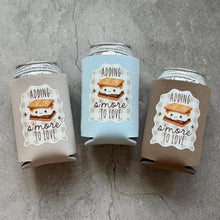 Load image into Gallery viewer, Adding S'more to Love Baby Shower Can Coolers