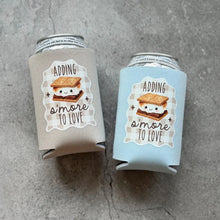 Load image into Gallery viewer, Adding S'more to Love Baby Shower Can Coolers