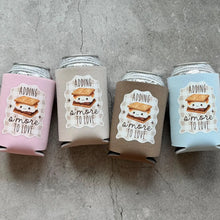 Load image into Gallery viewer, Adding S'more to Love Baby Shower Can Coolers