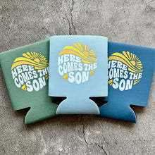Load image into Gallery viewer, Here Comes the Son Baby Boy Shower Can Coolers
