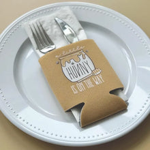 Load image into Gallery viewer, A Little Hunny is On The Way Baby Shower Can Coolers Bear Woodland Bees Honey