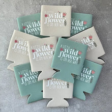 Load image into Gallery viewer, A Little Wildflower is On Her Way Baby Girl Shower Can Coolers