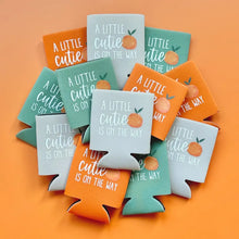 Load image into Gallery viewer, A Little Cutie Is On The Way Baby Shower Can Coolers