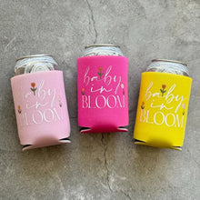 Load image into Gallery viewer, Baby in Bloom Baby Girl Shower Can Coolers Bright