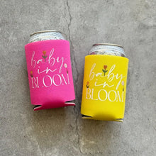 Load image into Gallery viewer, Baby in Bloom Baby Girl Shower Can Coolers Bright
