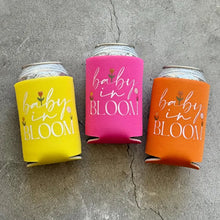 Load image into Gallery viewer, Baby in Bloom Baby Girl Shower Can Coolers Bright