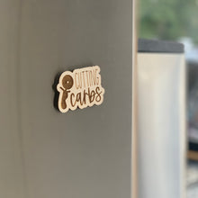 Load image into Gallery viewer, Cutting Carbs Laser Engraved Wooden Refrigerator Magnet