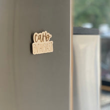 Load image into Gallery viewer, Carb Enthusiast Laser Engraved Wooden Refrigerator Magnet