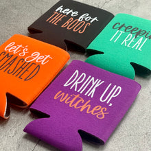 Load image into Gallery viewer, Here for the Boos Halloween Party Favor Can Cooler Set