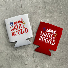 Load image into Gallery viewer, Wed White & Boozed Bachelorette Party Can Coolers