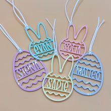 Load image into Gallery viewer, Pastel Acrylic Personalized Easter Basket Tags
