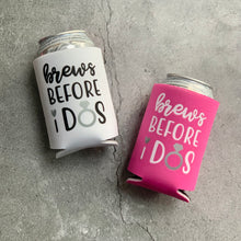 Load image into Gallery viewer, Brews Before I Dos Bridal Party and Bachelorette Party Can Coolers
