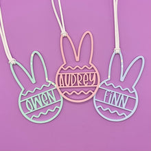 Load image into Gallery viewer, Pastel Acrylic Personalized Easter Basket Tags