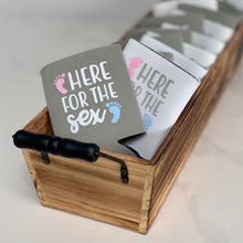Load image into Gallery viewer, Here for the Sex Gender Reveal Party Favor Can Coolers