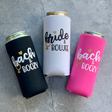 Load image into Gallery viewer, Bride & Boujee, Bach & Boujee Bachelorette Party Slim Can Coolers