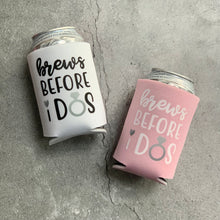 Load image into Gallery viewer, Brews Before I Dos Bridal Party and Bachelorette Party Can Coolers