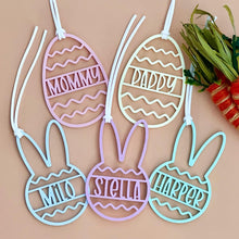 Load image into Gallery viewer, Pastel Acrylic Personalized Easter Basket Tags