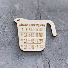 Load image into Gallery viewer, Kitchen Conversions Laser Engraved Wooden Refrigerator Magnet