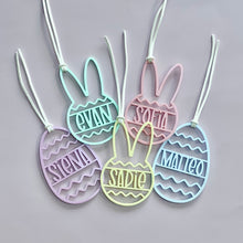 Load image into Gallery viewer, Pastel Acrylic Personalized Easter Basket Tags