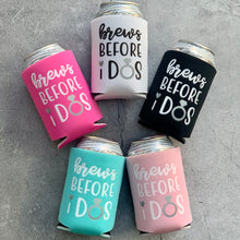 Load image into Gallery viewer, Brews Before I Dos Bridal Party and Bachelorette Party Can Coolers