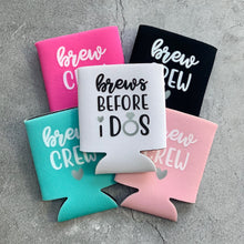 Load image into Gallery viewer, Brews Before I Dos & Brew Crew Bridal Party and Bachelorette Party Can Coolers