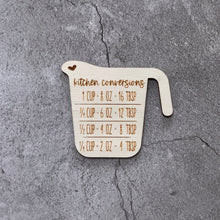 Load image into Gallery viewer, Kitchen Conversions Laser Engraved Wooden Refrigerator Magnet