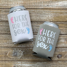 Load image into Gallery viewer, Here for the Sex Gender Reveal Party Favor Can Coolers