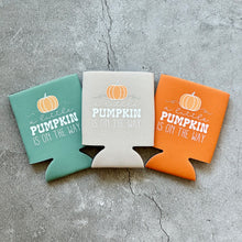 Load image into Gallery viewer, A Little Pumpkin Is On The Way Fall Baby Shower Can Coolers
