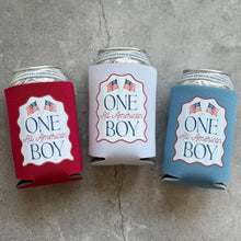 Load image into Gallery viewer, ONE All American Boy First Birthday Can Coolers
