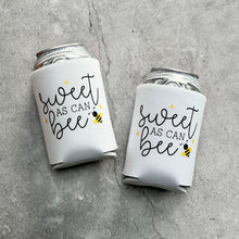 Load image into Gallery viewer, Sweet as Can Bee Gender Neutral Gender Reveal Baby Shower Can Coolers
