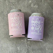 Load image into Gallery viewer, Baby It's Cold Outside Baby Shower Can Coolers Winter Christmas December January
