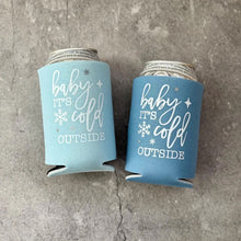 Load image into Gallery viewer, Baby It's Cold Outside Baby Shower Can Coolers Winter Christmas December January
