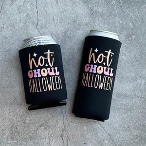 Hot Ghoul Halloween Can Cooler